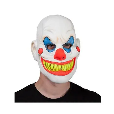 £10.95 • Buy Deluxe NEON UV CLOWN Mask Halloween Latex Fancy Dress Horror Scary Evil Circus
