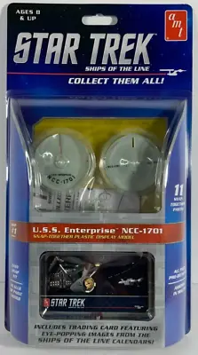 AMT Star Trek USS Enterprise NCC-1701 Snap Together Model Kit 914 #1 Ships Line • $17.95