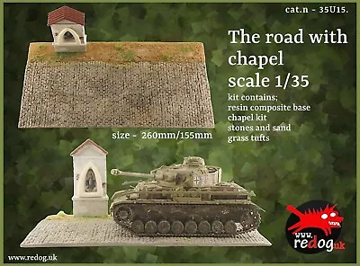 Redog  1/35 The Road With A Chapel - Display Base/diorama /u15 • £17.59