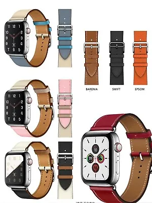 $12.95 • Buy Genuine Leather Strap IWatch Band For Apple Watch Series 7/6/5/4/3/2/SE 38-45MM