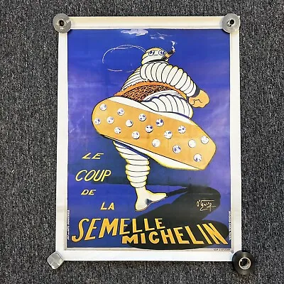 Vintage Michelin Man Tire Advertising Poster 32”x24” SEMELLE MICHELIN Print • $375