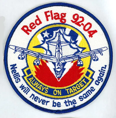 USAF Nellis Red Flag 92-04 B-52 Patch • $15.99