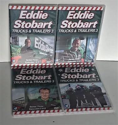 Eddie Stobart - Trucks And Trailers: Series 3 Numbers 1-8  4 Discs Complete • £9.99