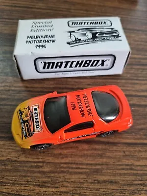 1996 Matchbox Ltd Edition Melbourne Motorshow 1993 Orange Camaro Z-28 MIB • $12.95