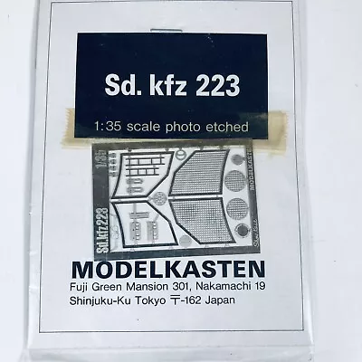 Modelkasten 1/35 Sd Kfz 223 Photo Etched • $15
