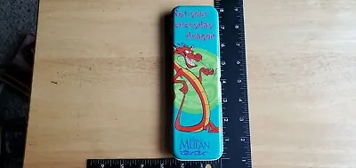 Disney Mulan Mushu Metal Pencil Case Not Your Everyday Dragon 1998 • $29.99