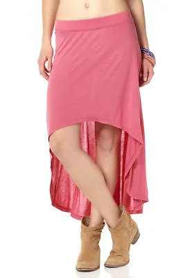 AJC Skirt Mullet Asymmetric Maxi Skirt Chiffon Skirt Viscose Pink 653497 • $9.26