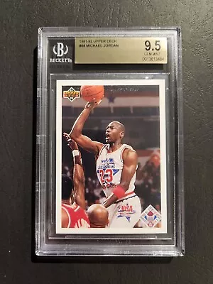 1991-92 Upper Deck MICHAEL JORDAN NBA All-star #48 💎 BGS 9.5 GEM MINT 💎  • $97.86