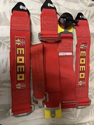 MOMO 4 Points  Harness Seat Belt Red • $275