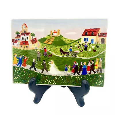 Villeroy Boch VilboCard Wedding  Procession Porcelain W Germany 5 7/8  X 4  • $19.95