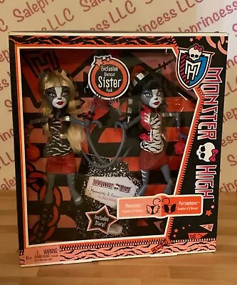 $179.99 • Buy NIB Monster High Twin Sister Pack MEOWLODY & PURRSEPHONE WERECAT Doll 2011 Wave3