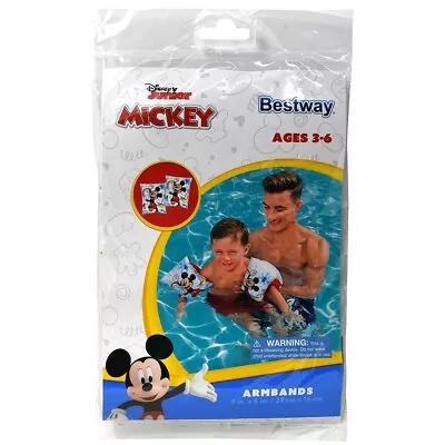 Mickey Mouse Swimming Pool Inflatable Arm Floaties - NEW UNOPENED • $9