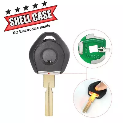 Transponder Key Shell No Chip With Light For BMW 3 5 7 E36 E34 E32 Uncut HU58 • $11.59