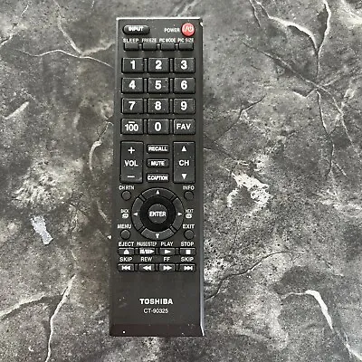 $6.44 • Buy New TV Remote Control CT-90325 For Toshiba 50L2200U 37E20 22AV600 32C120U