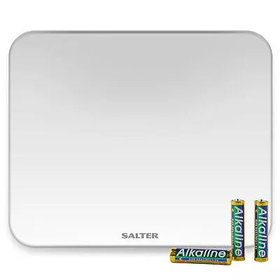 Salter Ghost Digital Scale Bathroom Analyser White Instant Step-On LED Reading • £32.99