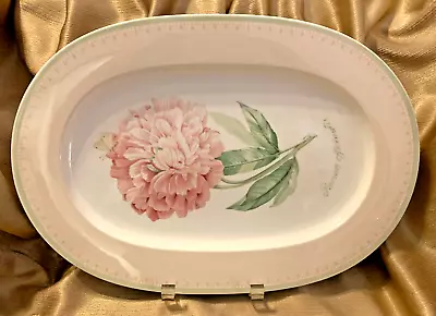 Vintage Villeroy Boch FLOREA 16  X 11  Oval Serving Platter PINK Border - RARE • $49.85