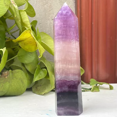 661g Natural Beautiful Rainbow Fluorite Crystal Obelisk Quartz Healing Obelisk • $0.64