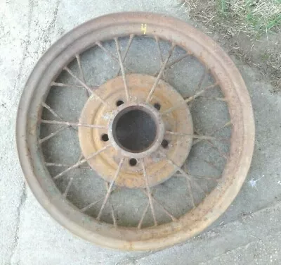 1930 1931 Model A Ford 19  Inch WIRE SPOKE WHEEL Original 5 Lug #4 • $99.99