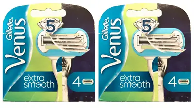 Gillette Venus EXTRA SMOOTH Diamond Like Coated Razor Blades - 8 Cartridges • $19.75