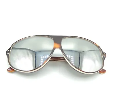 Vintage Ski Optiks Mirrored Tortoise Pinstripe Sunglasses #379 • $79.99
