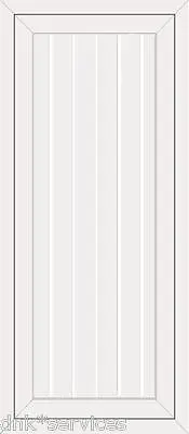 White Full Height Upvc Door Panel Shiplap Style With Mdf Reinforcing • £165