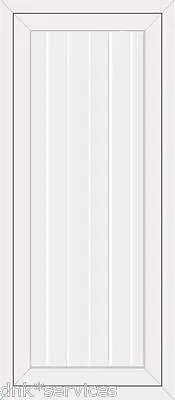 White Full Height Upvc Door Panel Shiplap Tongue And Groove White • £160