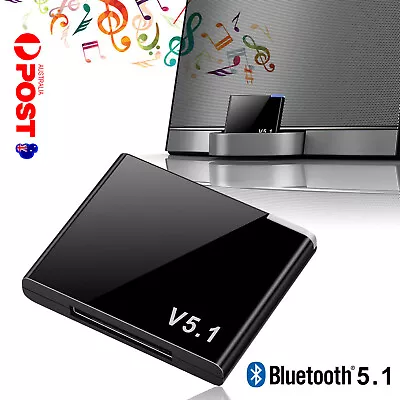 Bluetooth 5.1 Music Audio Adapter Receiver 30 Pin Dock Speaker For IPhone IPod D • $9.45