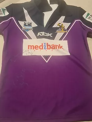 $40 • Buy Melbourne Storm Nrl 2004    Reebok Jersey Size (s) Signed  - Craig Bellamy  Etc