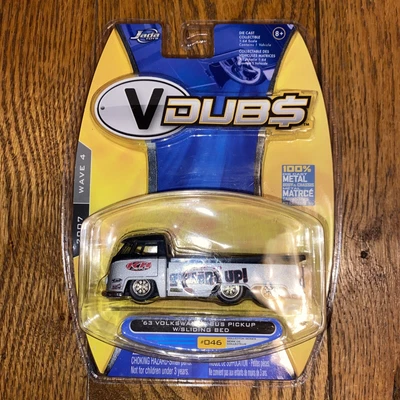 $13.95 • Buy Jada Toys 1/64 VDUBS '63 Volkswagen Bus Pickup W/Sliding Bed  Square Up  #046