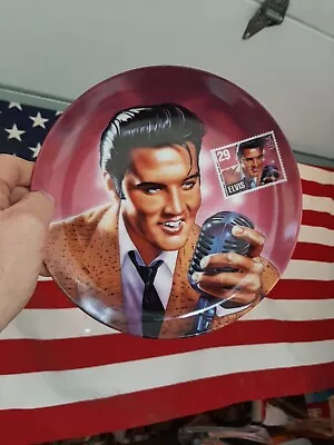 ELVIS PRESLEY 1993 Delphi 8  Collector's Plate THE ROCK AND ROLL LEGEND  # 5595E • $12.99