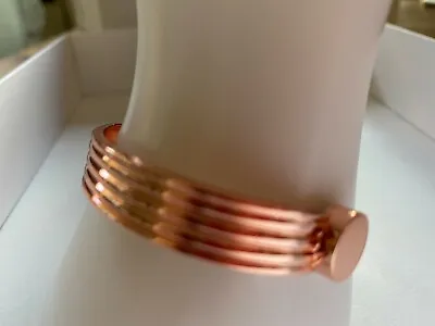 Copper Magnetic Bracelet Arthritis Women Men Adjustable Roman Style Wide Cuff • $14.97