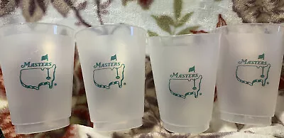 4 Official Masters Golf Frosted Plastic Drink Cup Augusta National Undated 2023 • $9.99