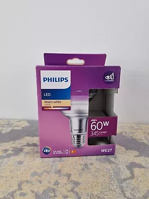 Philips LED 4W ES/E27 R80 Reflector Spot Bulb 2700K Warm White Replaces 60w A10 • £5.07