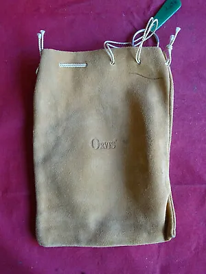 A Very Good Medium Size Vintage Leather Orvis Fishing Reel Pouch • $22.39