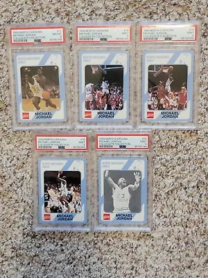 UNC Michael Jordan 1989 Collegiate Collection PSA Graded 5 Card Lot Tarheels • $200