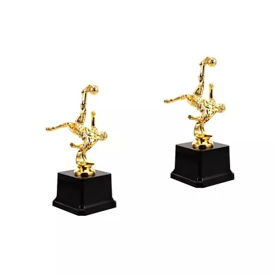 2pcs Soccer Athlete Trophy Soccer Athlete Trophy Desktop Decor Exquisite • £22.88