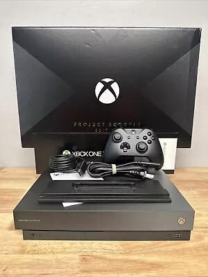 Microsoft Xbox One X 1tb Project Scorpio Edition Console Complete CIB • $249.99