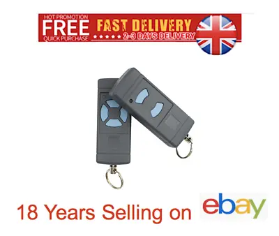 Remote Control HORMANN HAND SET KEY FOB With KEY RING 868Mhz HSM4 Blue Button • £19.95