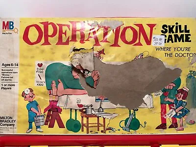 Vintage Operation Game  ~ 1965 ~ • $7.99