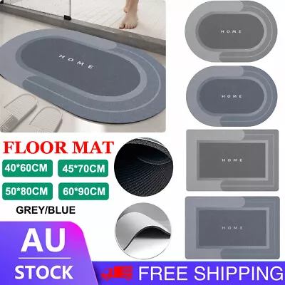 Super Absorbent Floor Mat Soft Quick-Drying Non-Slip Diatom Mud Bath Floor Mat • $13.99