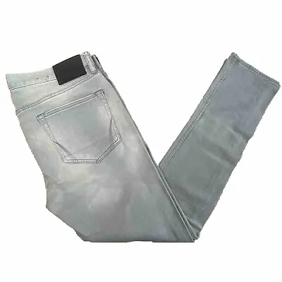 All Saints Denim Jeans Mens 36W 32L Grey Cigarette Straight Leg • £29.99