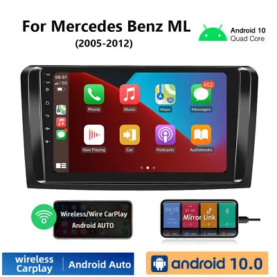 For Mercedes Benz W164 ML320 350 9  Android 11 Car GPS Navi Radio Stereo CarPlay • $119.99