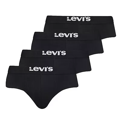 LEVI'S Men's Briefs 4er Pack - Solid Basic Knickers Organic • £60.92