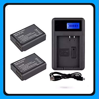 2Pack 3100mAh LP-E10 Rechargeable Battery+USB Charger For Canon EOS 1100D 1300D • $42.30