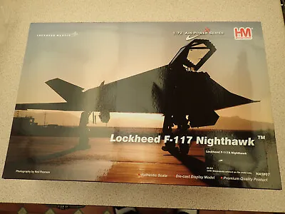 Hobbymaster HA5807 1:72 Lockheed F-117A Nighthawk Skunkworks Factory Sealed • $236.55