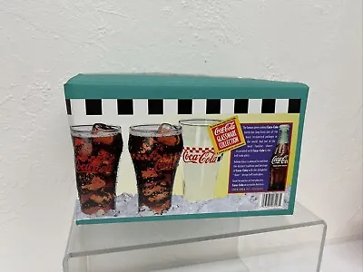 Coca-Cola Collectibles Vintage Indiana Glass Bell Soda Glasses Diner Design New • $32.40