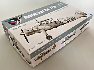 1:48 Vector Henschel Hs-126 Resin Model Kit • $72.32