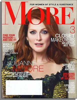 More Magazine - 2014 November - Julianne Moore Norah O'Donnell Gorgeous Eyes • $16.99