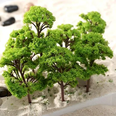 10pcs 12cm Trees Model Garden Wargame Train Railway Architectural Scenery Layout • £7.49