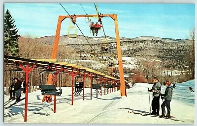 Vintage Postcard~ Savio Telecar Cable Lifts~ Mt. Snow Vermont • $5.95